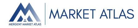 Market Atlas logo depicting an M with blue mountain like design