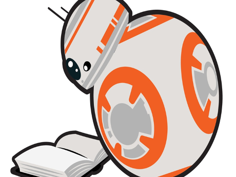 bb8 reading a book