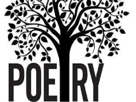 "POETRY" design with the tree as the t