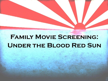 Family Movie Screening Under the Blood Red Sun Japanese Rising Sun over water