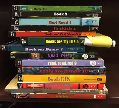 stack of teen books