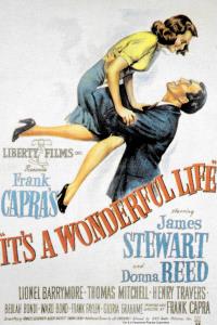 It's a Wonderful Life movie poster: Man carrying a woman