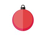 xmas red ornament clipart