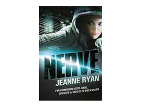 "Nerve" book cover: shows a lady in a hoody