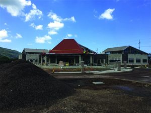 May 2017 - wide angle photo - Nanakuli Library under construction