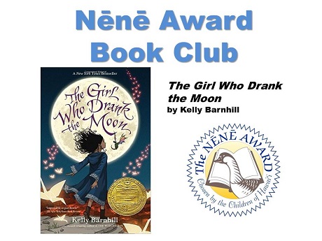 Book cover for the girl who drank the moon by kelly barnhill