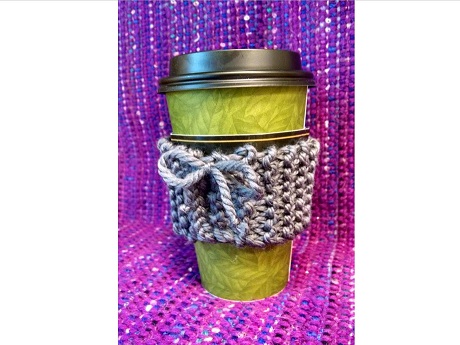 Knitted Coffee Cozy