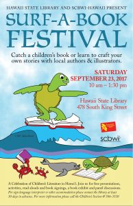 Turtle surfing on a book