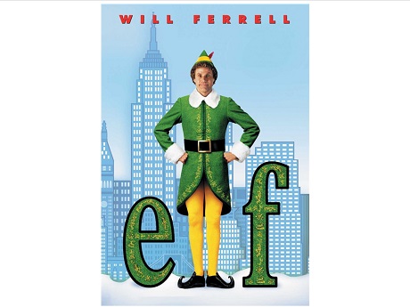 Elf movie poster with Will Ferrell