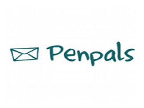 penpals design with an envelope on the left