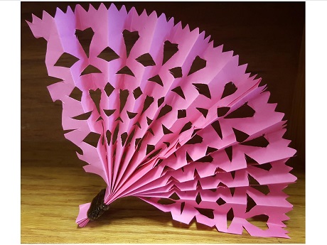paper cut fan