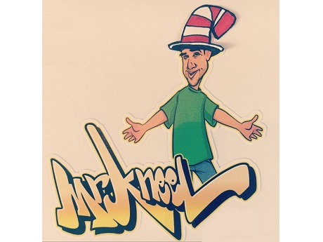 Performer Mister Kneel with Dr. Seuss hat
