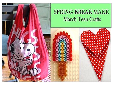 Bag, Perler, and bookmark crafts