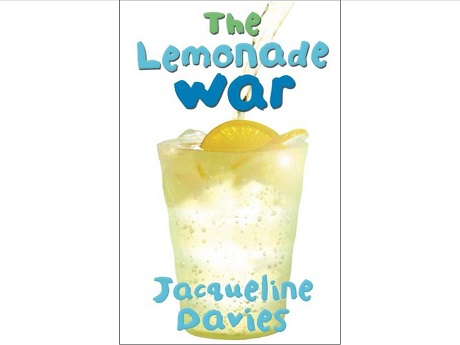 Lemonade War book cover with glass of iced lemonade