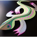 Paper craft lizard