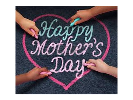 Happy Mother's Day with a heart around it