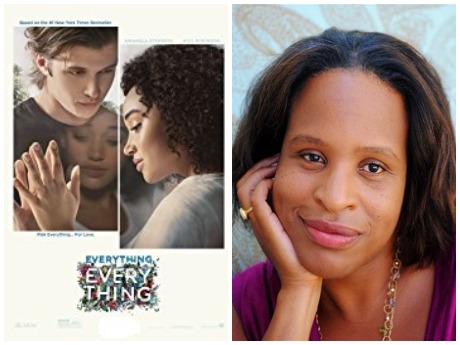 Everything everything movie poster and photo of nicola yoon