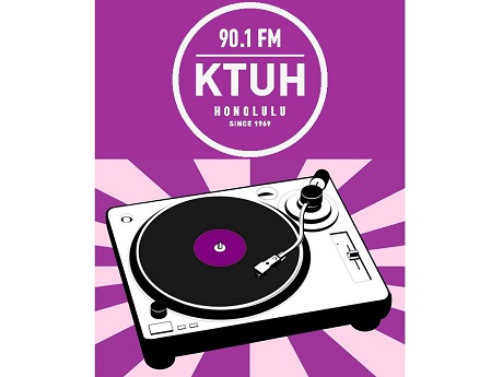 KTUH logo and turntable