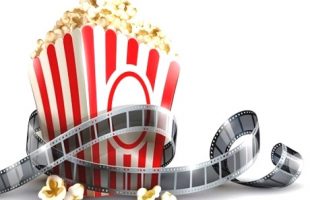 popcorn and filmstrip