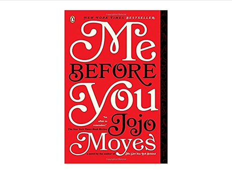 Color image of front cover of the novel Me Before You by Jojo Moyes paperback edition