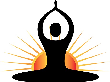 yoga image and sun image