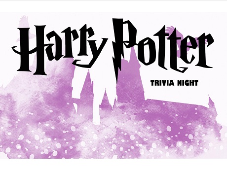 Text that says Harry Potter Trivia Night