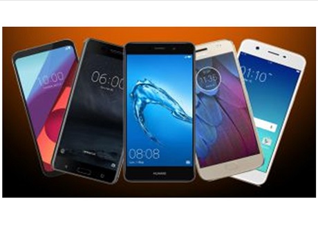 Five different smartphones