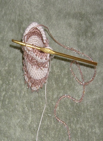 Crochet needle and yarn