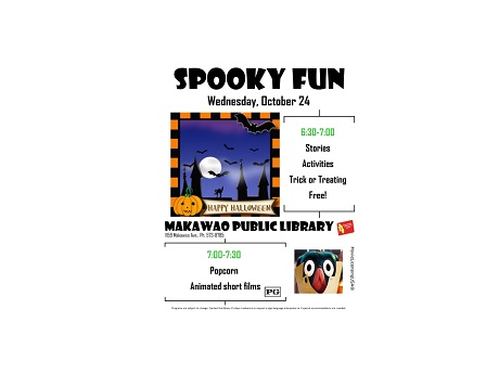Halloween flyer with event details