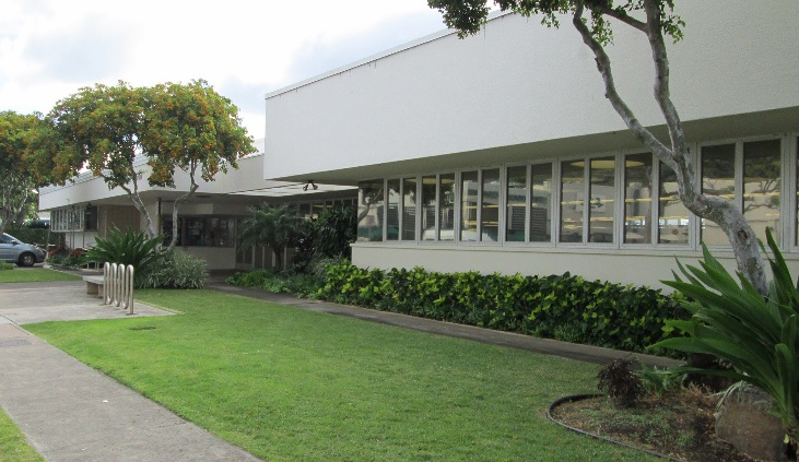 Exterior of Aina Haina Public Library