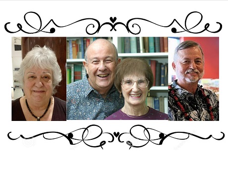 Photo collage of Hawaii Fiction Writers group members
