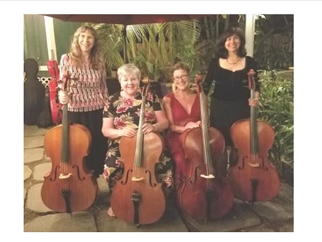 4 ladies with cellos