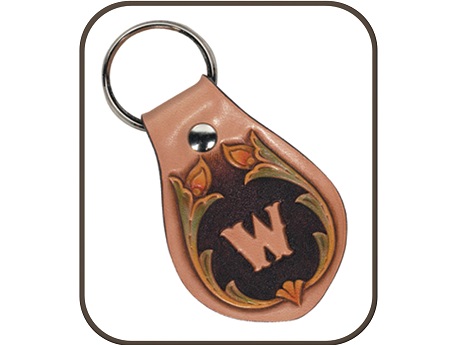 Leather key fob