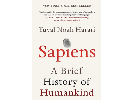 Sapiens: A brief history of humankind book cover