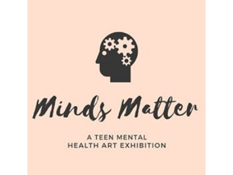 logo for minds matter teen mental health art exhibit
