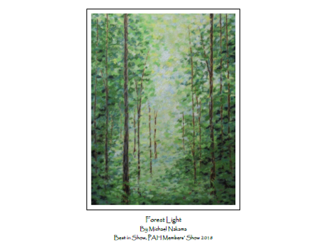 Pastel drawing "Forest Light" by Michael Nakama