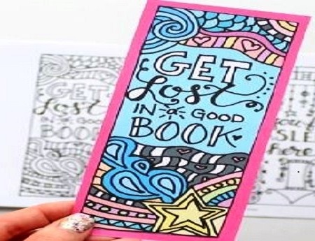 Colored bookmark