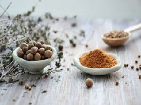 Spices on Grey Table