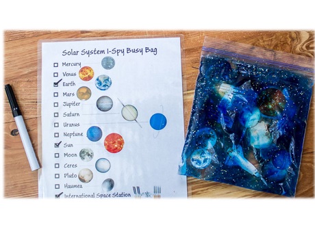 Solar system I-Spy Bag