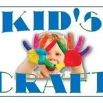 Kid's craft with kid showing painted fingers