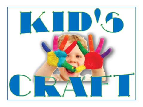 Kid's craft with kid showing painted fingers