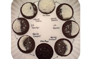 Oreo cookies as phases of the moon