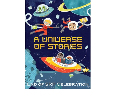 Universe of Stories End of SRP celebration poster