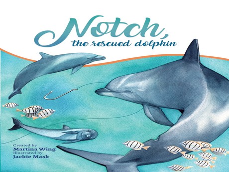 Book cover of Notch, the Rescued Dolphin