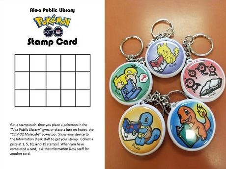 stamp card keychains