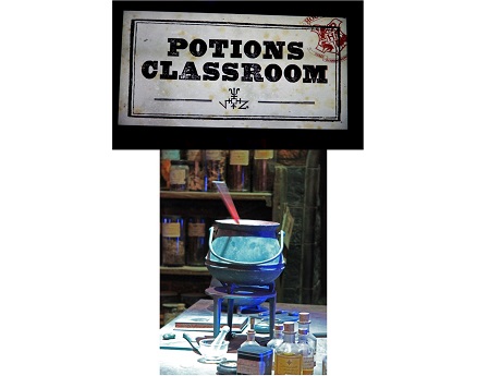 Potions Classroom and cauldron