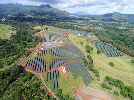 An arial view of a Solar Farm