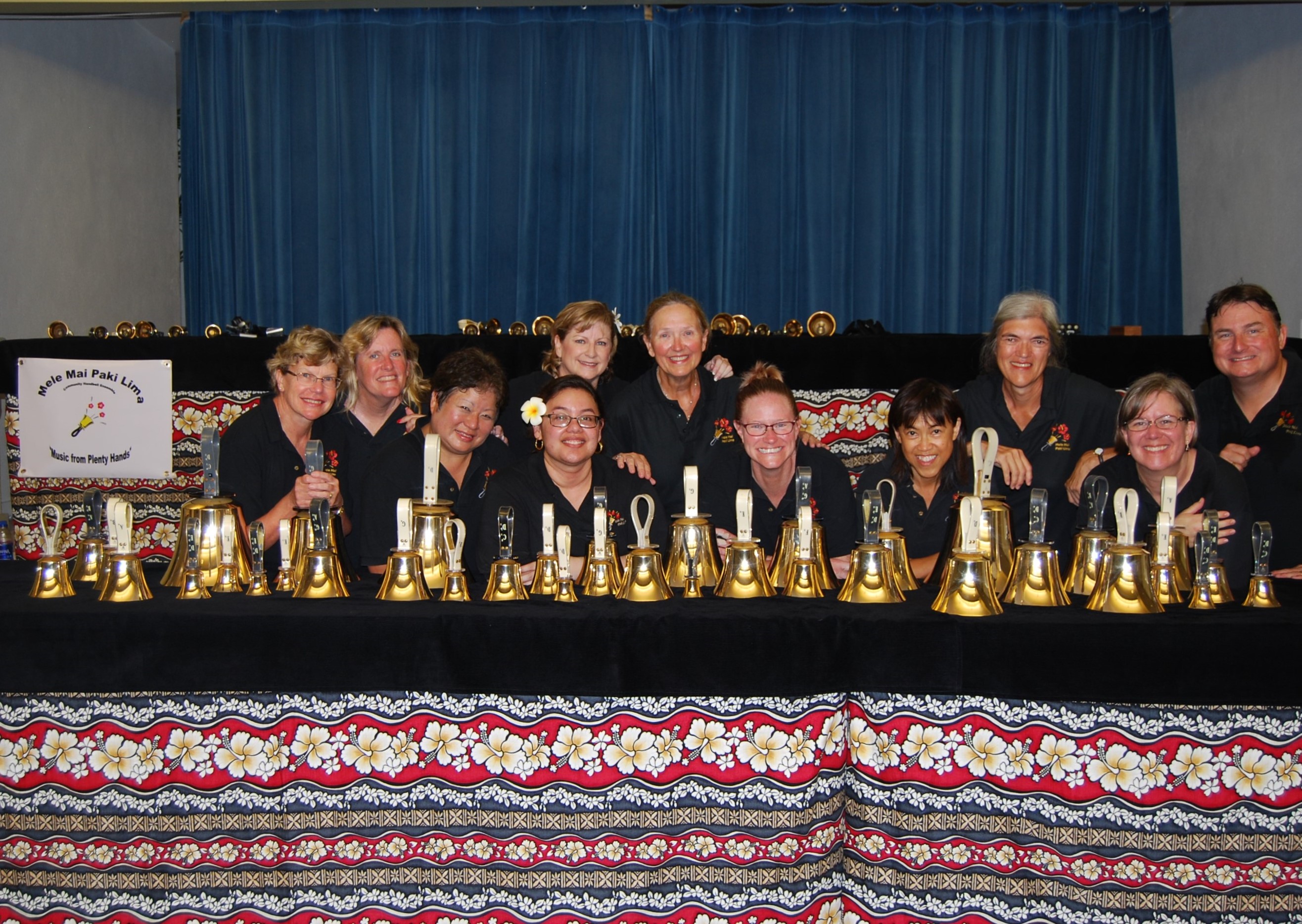 Mele Mai Paki Lima handbell group picture