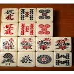 Mahjong game pieces