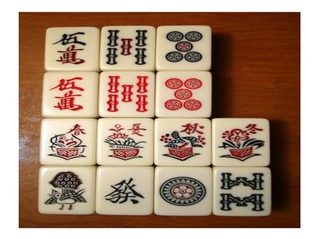 Mahjong game pieces